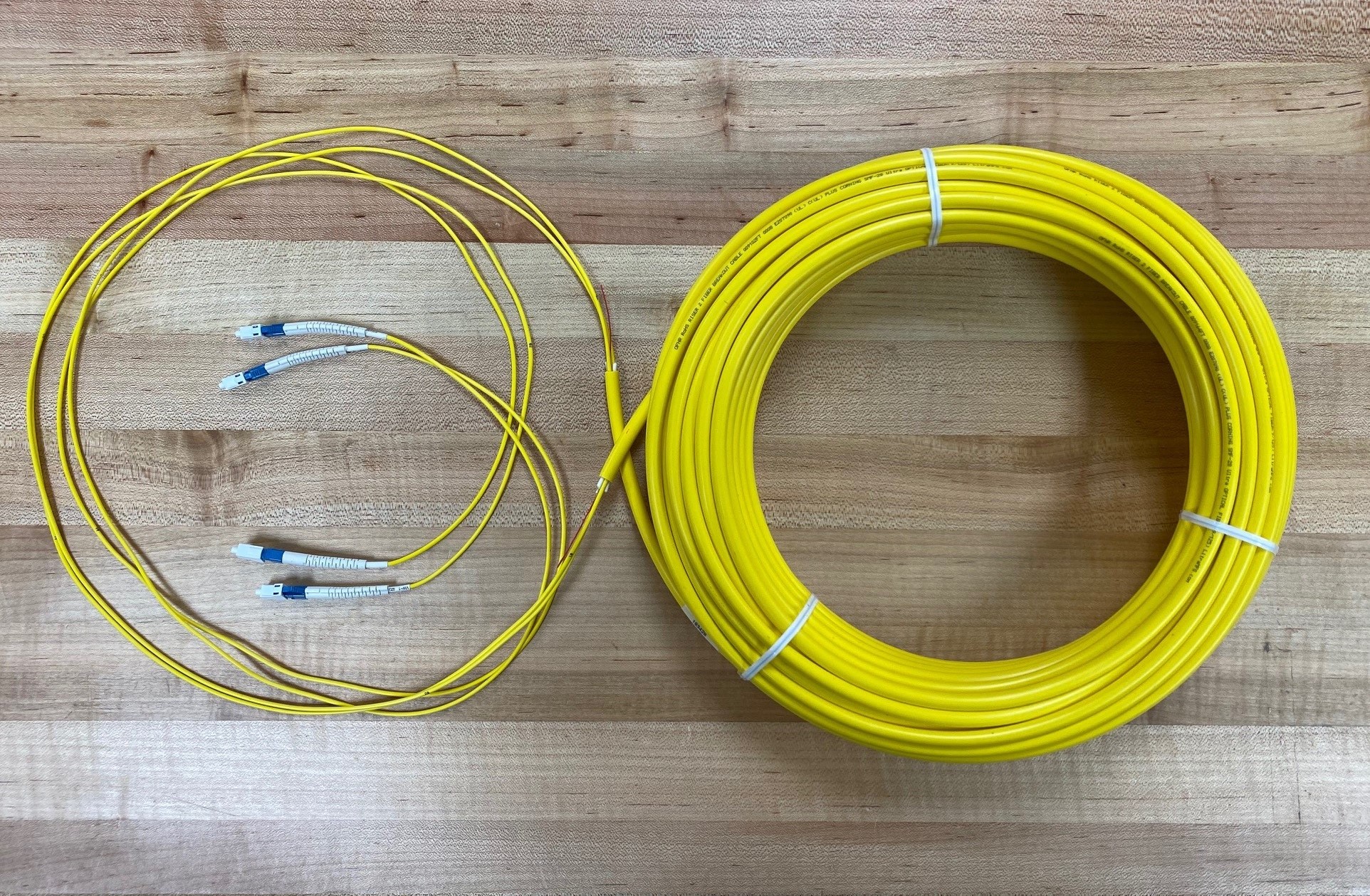 Preterminated Tactical Fiber Cable Assembly, 6F, Multimode OM3, SC